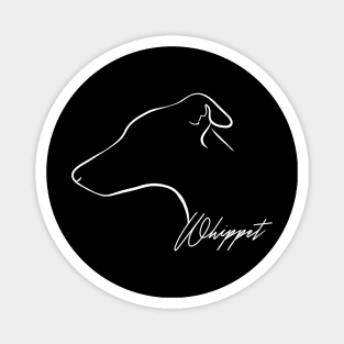 Whippet profile dog lover Magnet